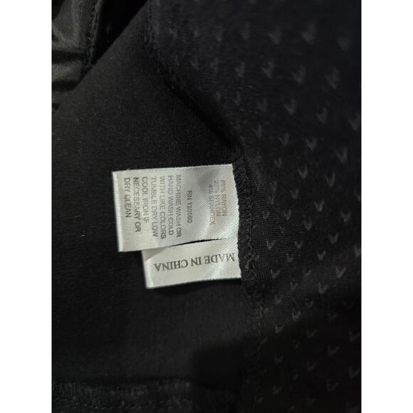 Amanda + Chelsea Women’s Black Subtle Print Slim Ankle Dress Pants – Size 6 - Picture 7 of 9